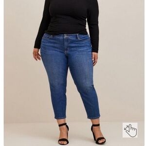 Torrid Perfect Skinny Ankle Vintage Stretch Jeans Mid Rise Denim Jeans Size 12R